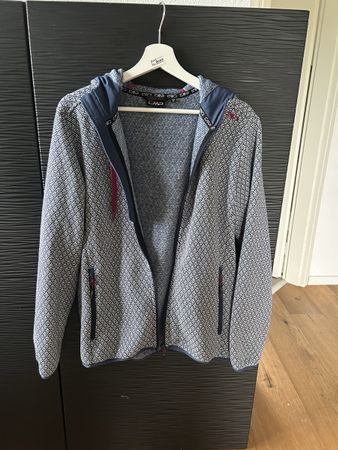 CMP Strickfleece Jacke mit Kapuze, Grösse XL, neuwertig