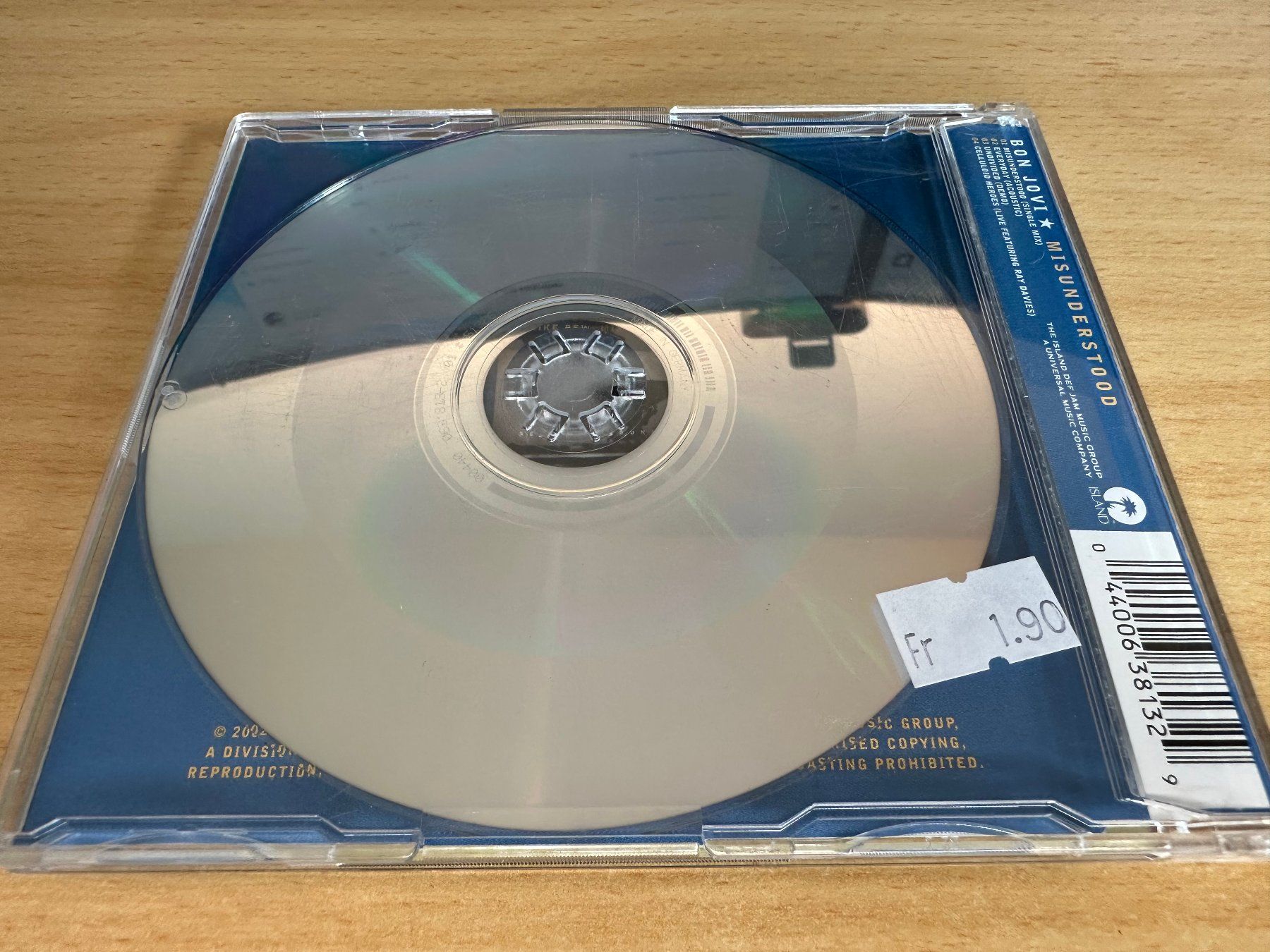 CDs: Bon Jovi – Misunderstood - Maxi CD – Gebraucht aus Rikon im Tösstal von Alpenmutz 1