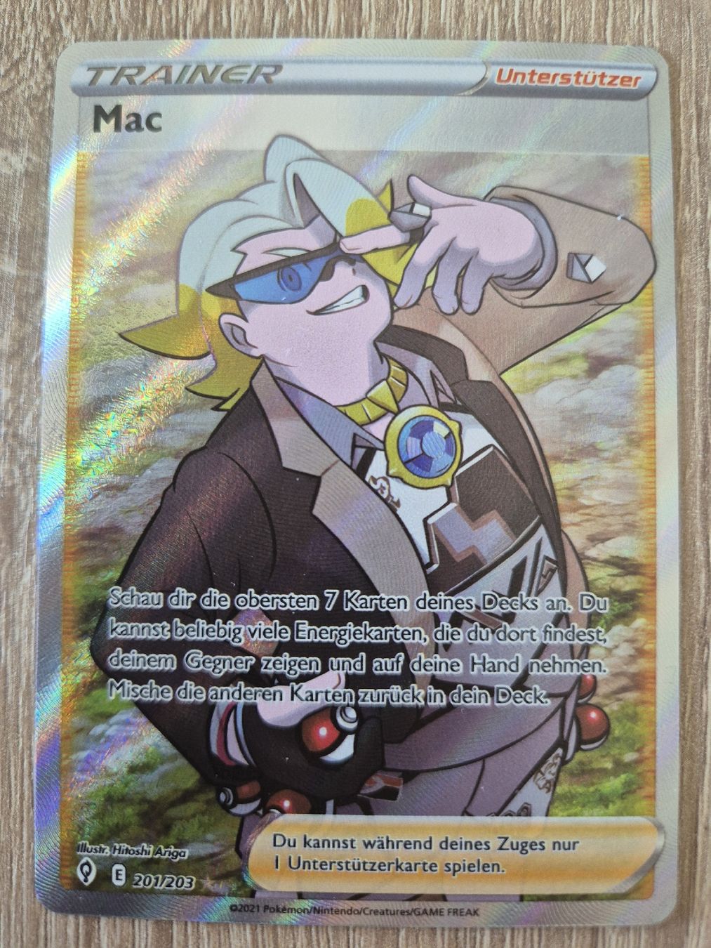 Pokémon Carte collezionabili: Mac - 201/203 - Full Art - Trainer - DE – Usato da Basel venduto da Sahrinia
