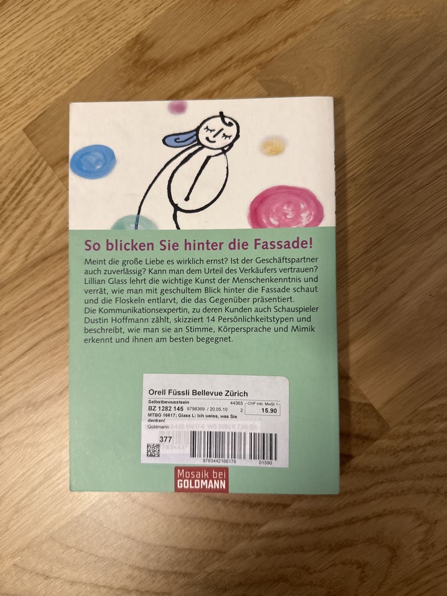 Bücher: Ich weiss, was Sie denken! – Neu (gemäss Beschreibung) aus Zumikon von ant_n8vp 1