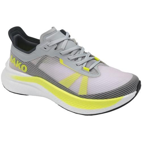 Herrenschuhe: Jako Laufschuh RiverFlow MAX - soft grey/anthra light/lim... – Neu und originalverpackt aus St. Gallen von sportglobe