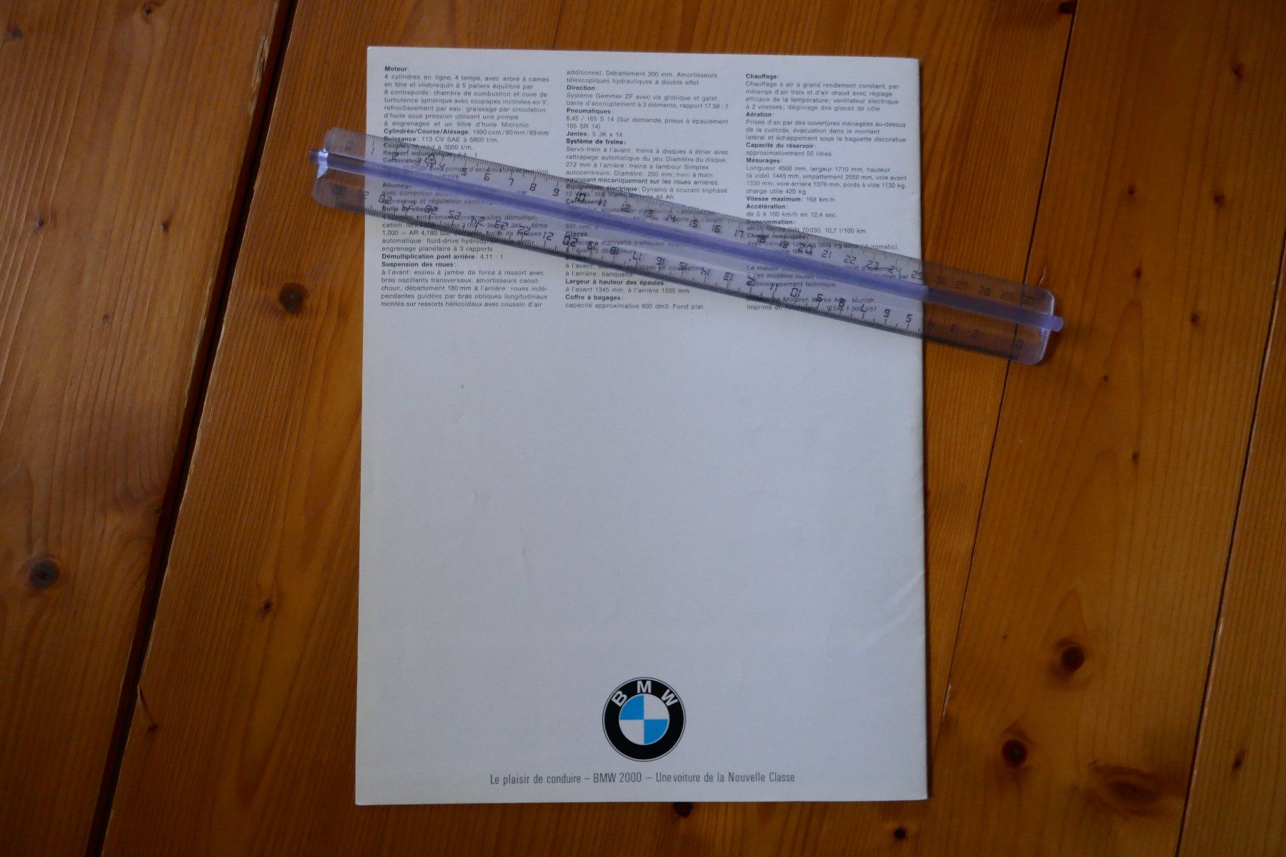 BMW Documenti: BMW 2000  Originalprospekt – Usato da Madiswil venduto da ML911 5