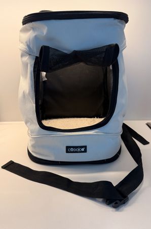 Hunderucksack hellgrau transportbox Rucksack für Hunde 