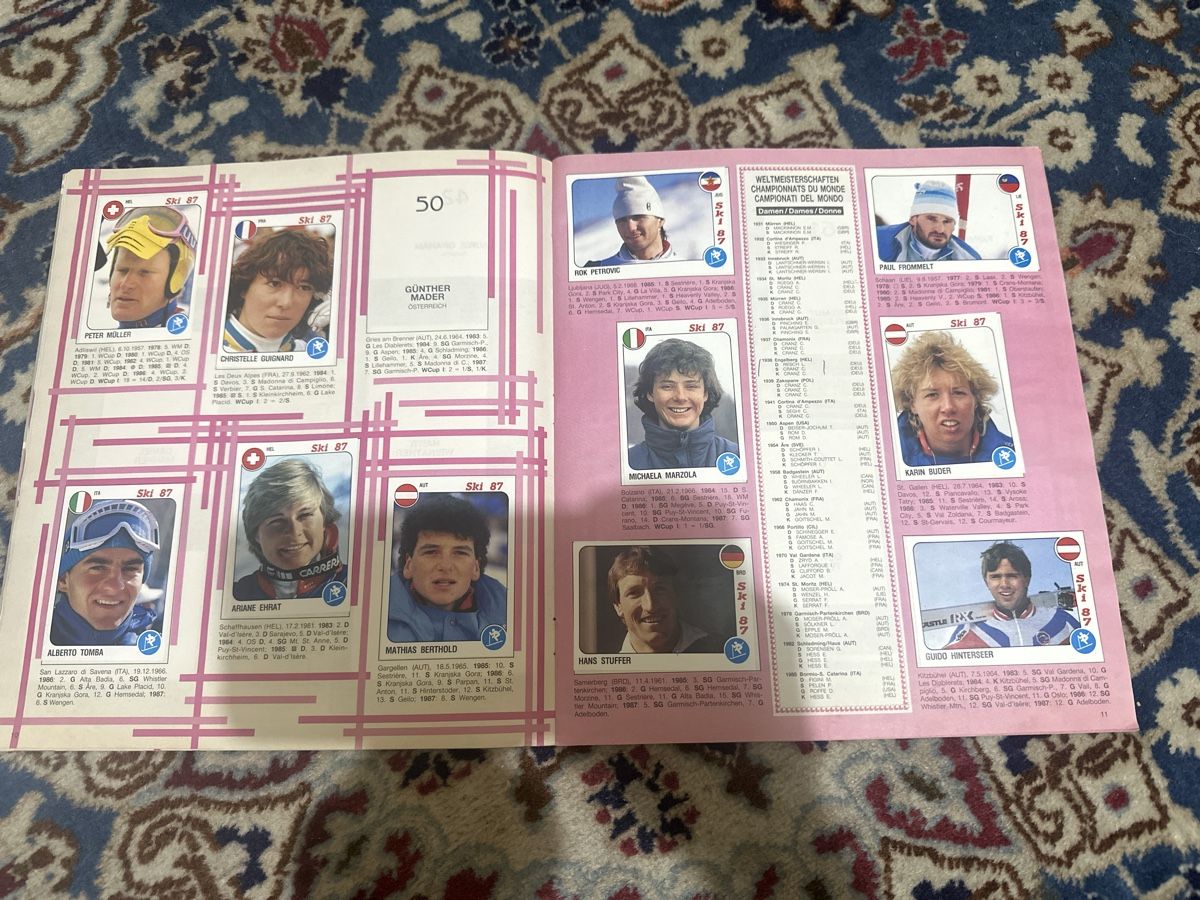 Panini Album: Album Ski 87 Panini  – Usato da Bellinzona venduto da Ti.belli 9