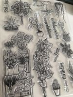 Neues grosses Set Motivstempel  Topfpflanzen