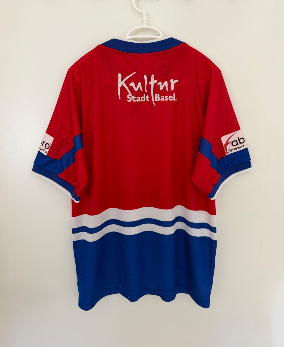 Nike Canottiere & Pantaloni: Fc Basel Nike Trikot 1998-99 Heim – Usato da Füllinsdorf venduto da hae_gt9l 2