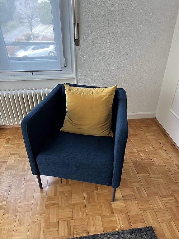 Sessel: Fauteuil bleu pétrole – Gebraucht aus Lausanne von bra_f6tk 3