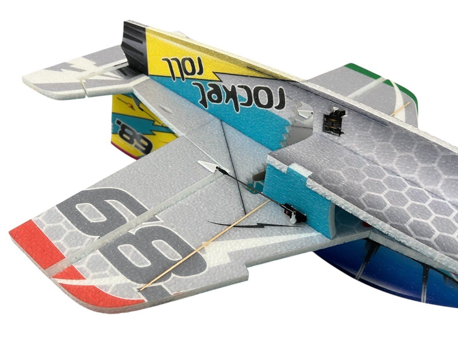 Modellismo RC: Cartoon Jet Rocket Roll 68, Spw 570mm, KIT-Version aus EPP – Nuovo e nell'imballaggio originale da Entlebuch venduto da Hebu 5