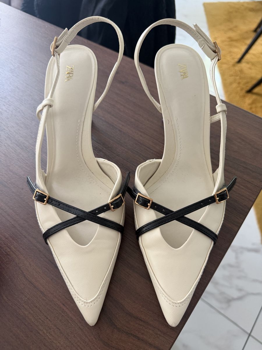 Zara Scarpe da donna: Pumps Zara beige/schwarz Grösse 39 – Usato da Arch venduto da Aga84 2