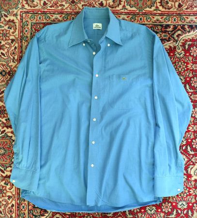 Hemd Lacoste T FR-42 T EUR-L blau Chemise bleu Camicia blu