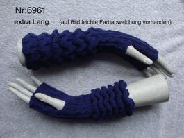 Pulswärmer mit Daumenloch, extra Lang