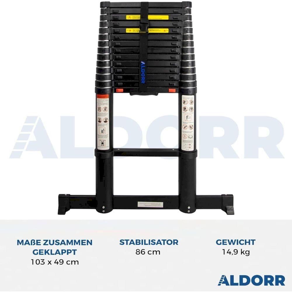 Leitern: Aldorr Professional Teleskopleiter 4.40m – Neu und originalverpackt aus Bottighofen von zaap 1