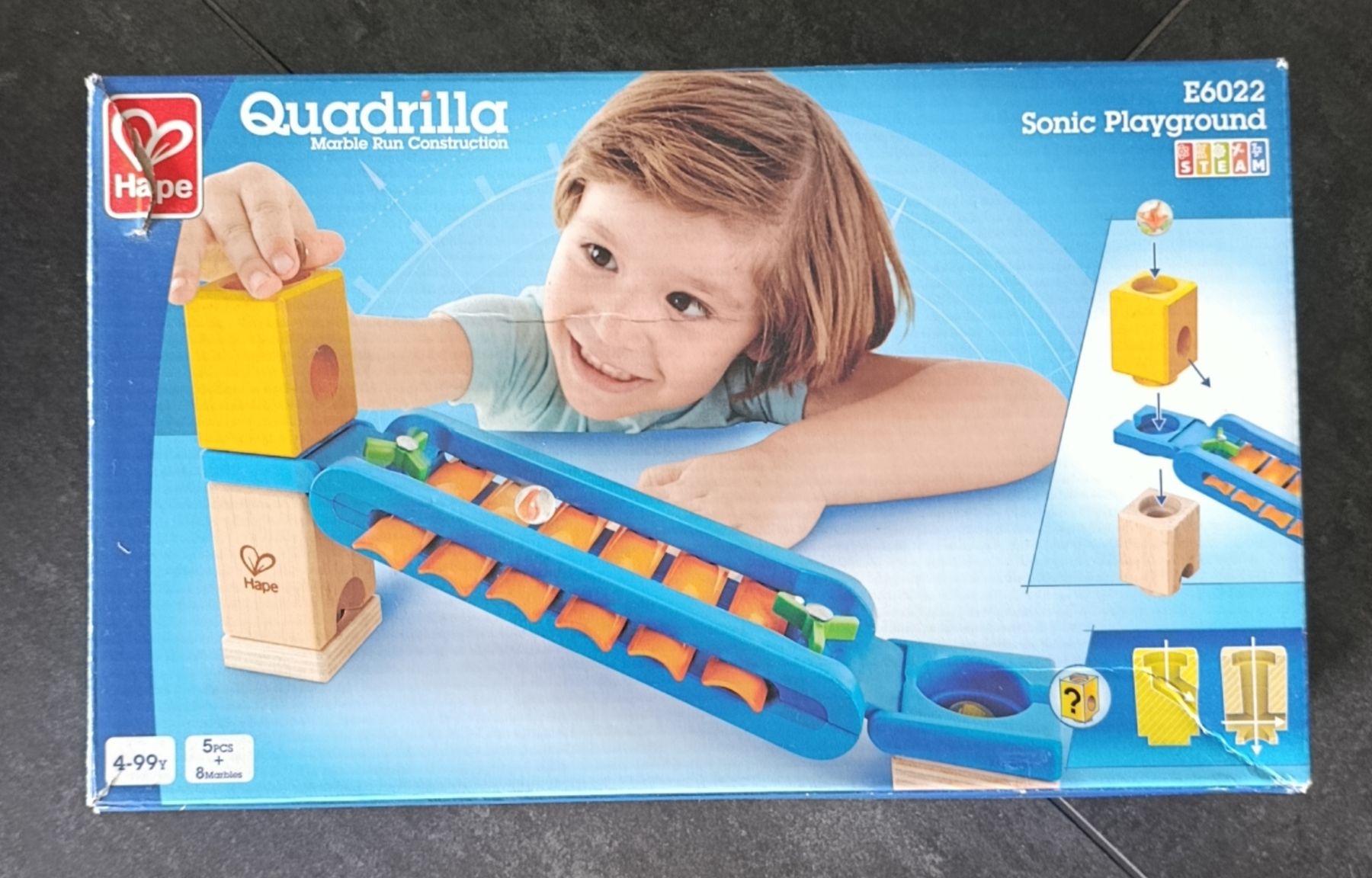 Hape Giochi: Quadrilla Lugelbahn / Murmelbahn Erweiterungsset – Usato da Belp venduto da cec_sy6t
