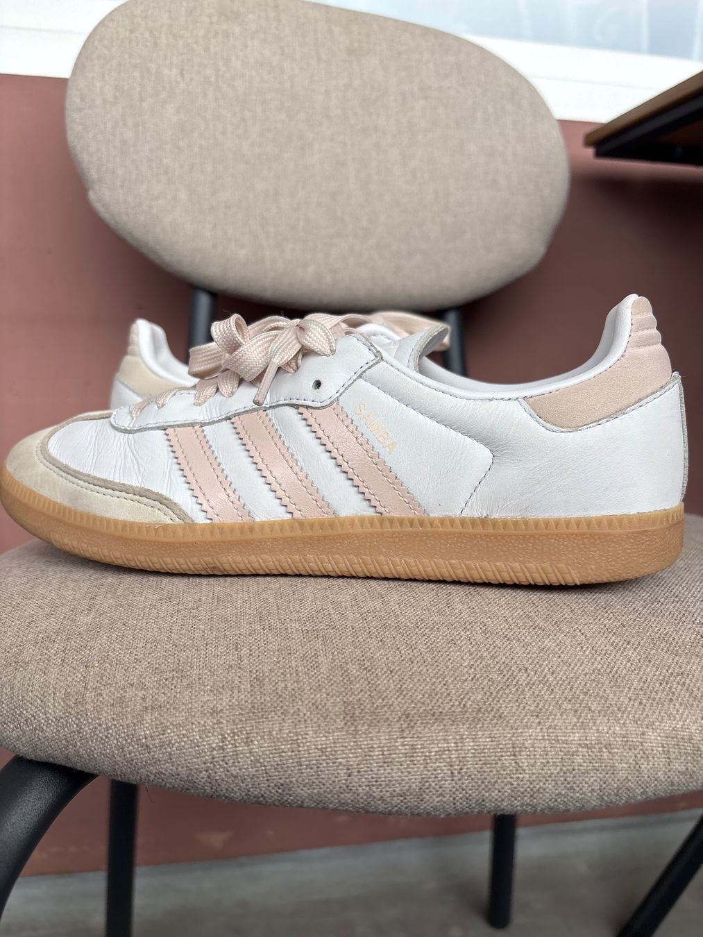 Adidas Scarpe per ragazze: Adidas Samba Sneaker weiss rosa – Nuovo (secondo la descrizione) da Burgdorf venduto da sha_pz8x 1