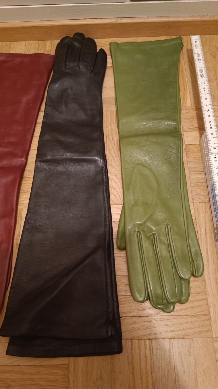 Guanti & manicotti: Elegante Lederhandschuhe lang, 5 Farben, Gr. M/L – Nuovo (secondo la descrizione) da Baden venduto da zuppel 2