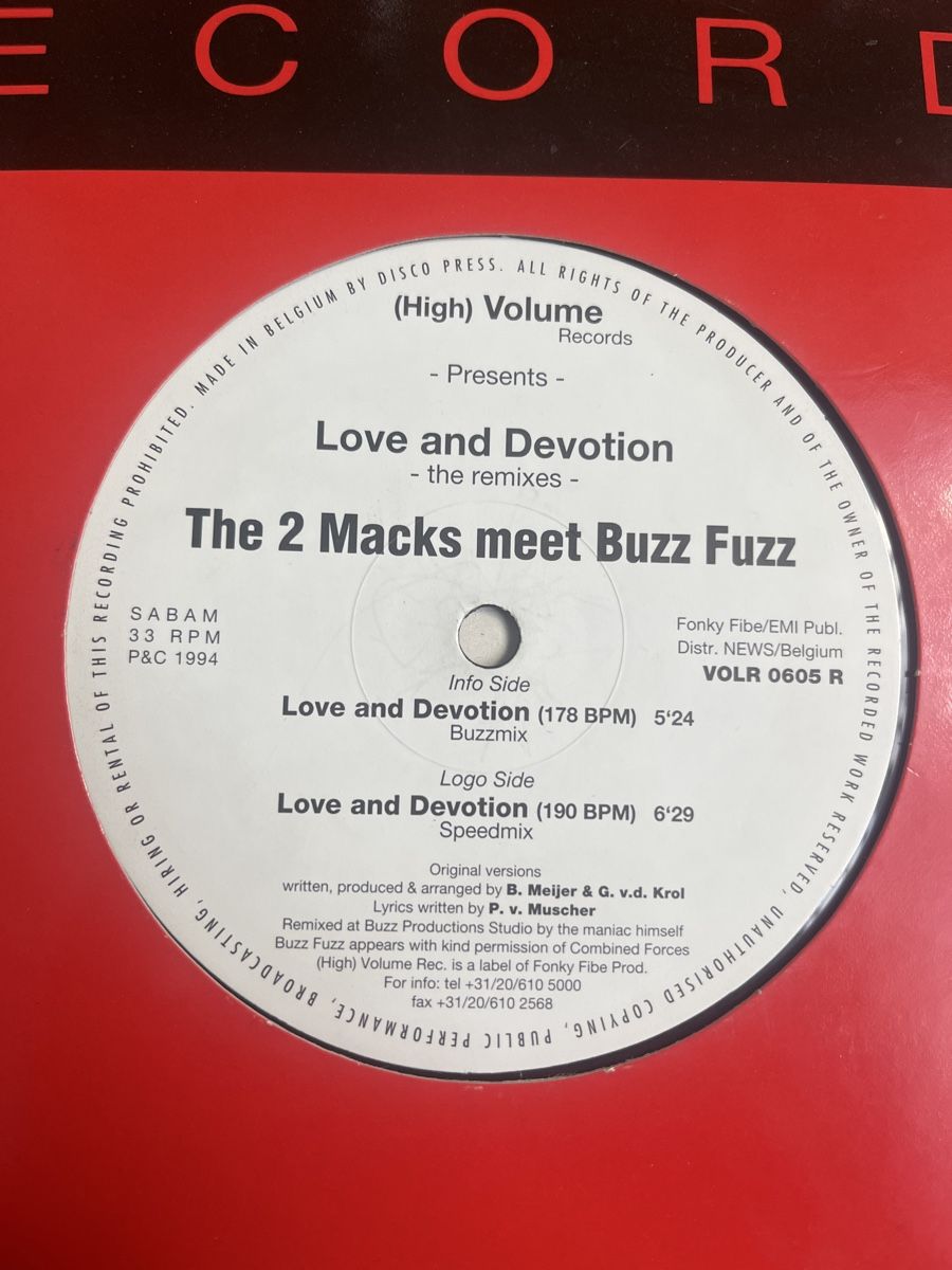Schallplatten: The 2 Macks meet Buzz Fuzz Hardcore / Gabber Vinyl – Gebraucht aus Wangen b. Olten von break72 1