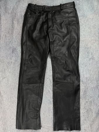 Lederhosen Uvex Motorstyle schwarz Groesse 56 gut erhalten