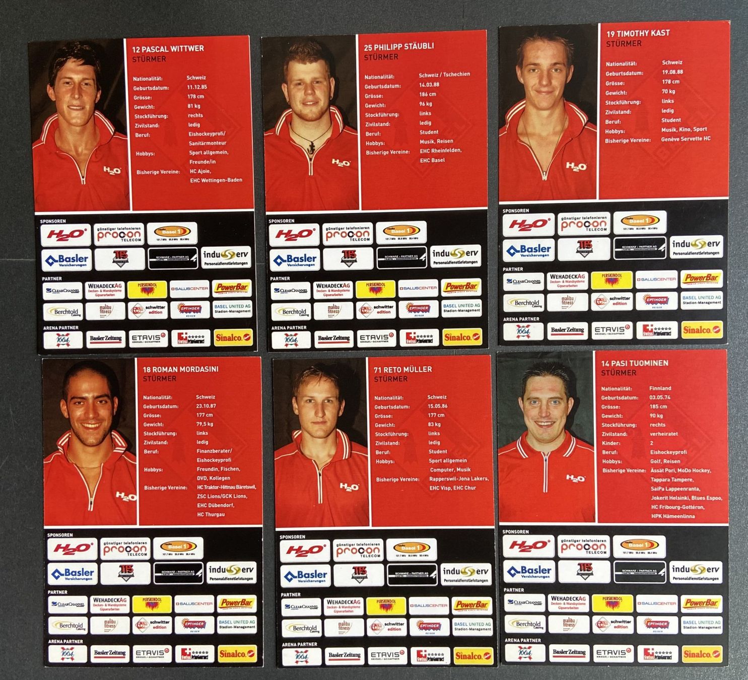 Autografi: Autogrammkarten  "EHC Basel-Saison 2008/2009" – Usato da Böckten venduto da Hansi36 8