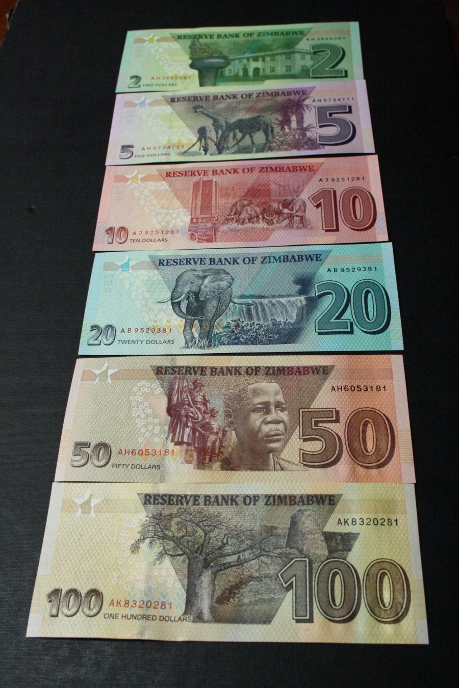 Banconote: Zimbabwe serie UNC 2019/2020 – Nuovo (secondo la descrizione) da Cormondrèche venduto da Hermes.monnaies 1