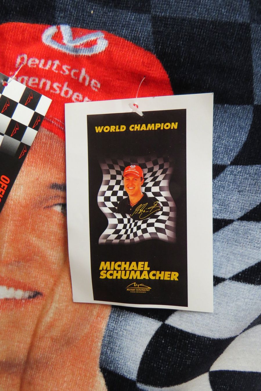 Teli da bagno: Badetuch Michael Schumacher – Nuovo e nell'imballaggio originale da Ettingen venduto da campione_1 1