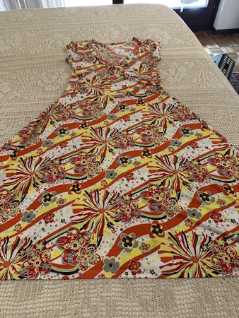 Abito donna fantasia floreale multicolore taglia M