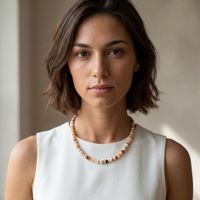 Opal & Pearl Necklace - Gold Plated Silver