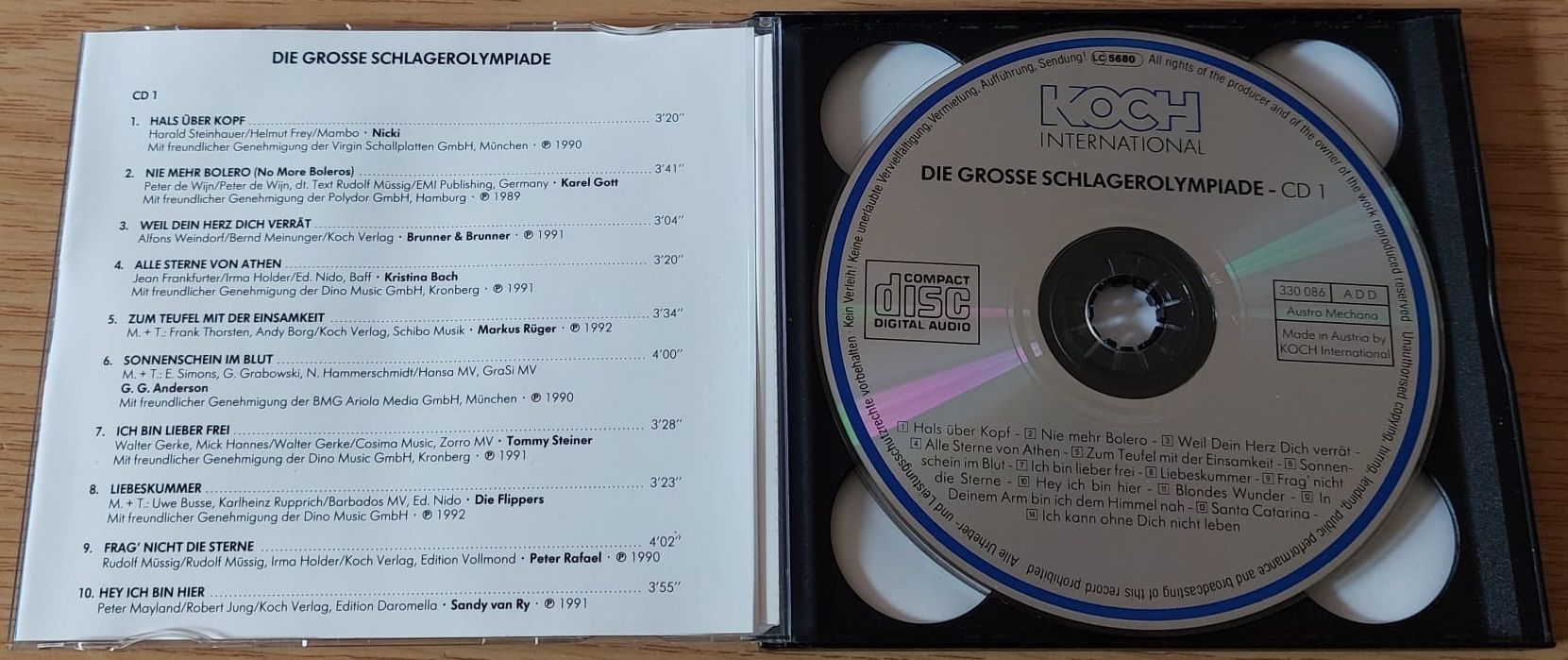 CD: CD -  Die grosse Schlagerolympiade - 2CDs – Usato da Urtenen-Schönbühl venduto da Kahru 2