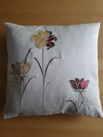 Zierkissen 35x35cm, florales Muster mit Füllung