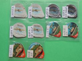 10 Serien zwischen 407 A und 411 B Kleinformat, komplett