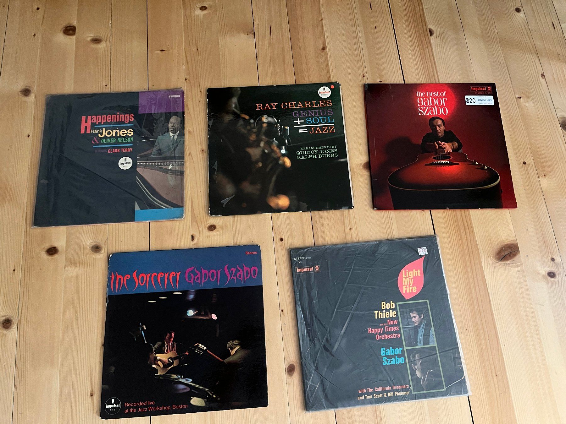 Dischi in vinile: 5 x IMPULSE LABEL JONES/CHARLES/SZABO – Usato da Winterthur venduto da mrw.audioplus