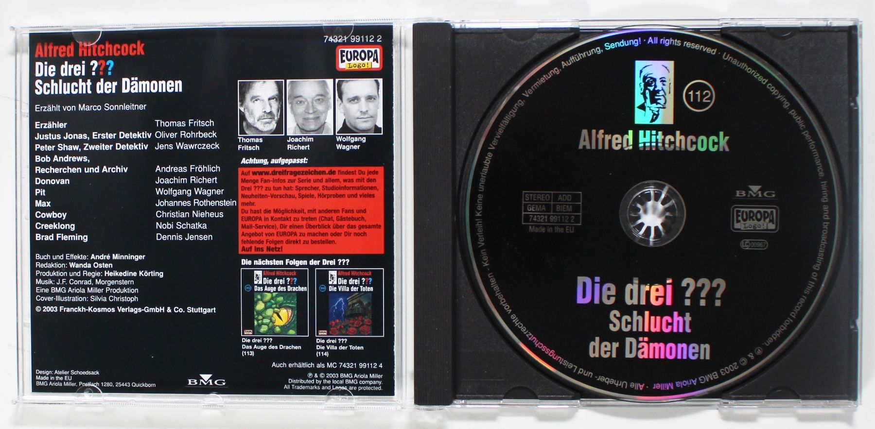 CD: Die Drei Fragezeichen ??? 112 Schlucht der Dämonen – Usato da Brüttisellen venduto da Collector-Corner 1