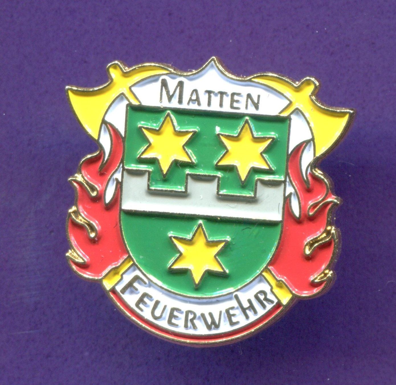 Placchette & Badge: Feuerwehr  MATTEN – Usato da Winterthur venduto da Sammleroase