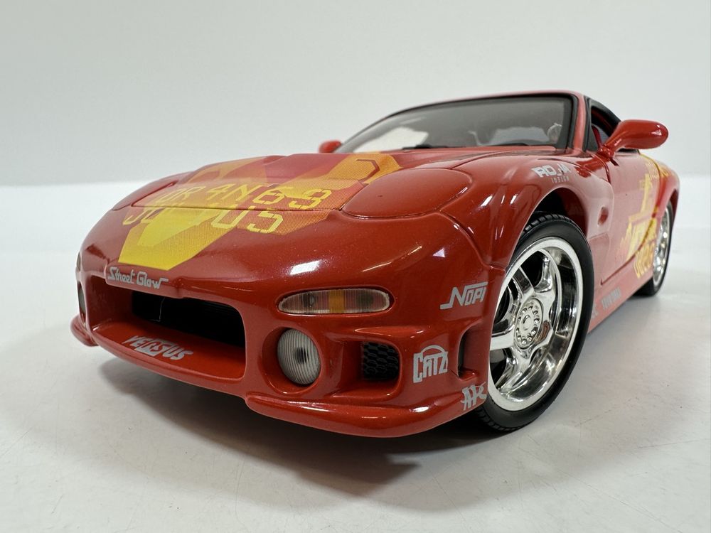 Mazda RX7 1:18 Fast & Furious, rot, ERTL (Neu (gemäss Beschreibung)) in ...