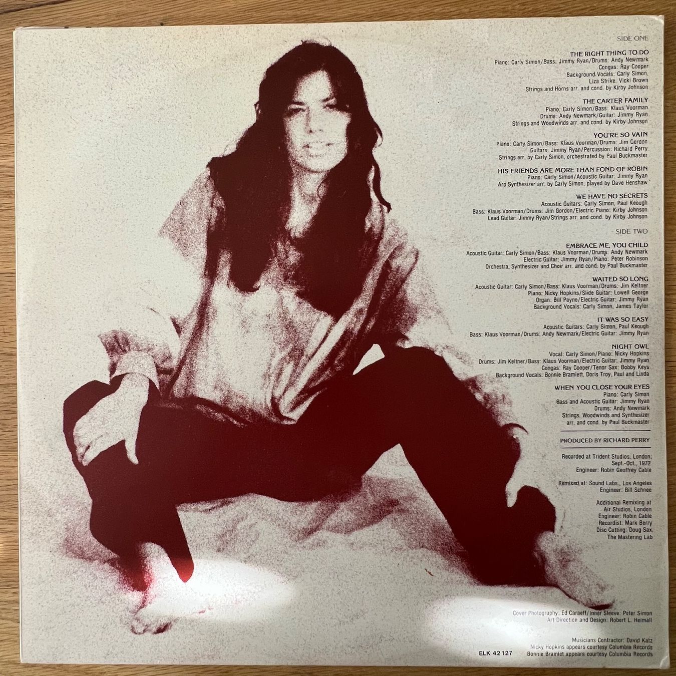 Schallplatten: Carly Simon - No Secrets / D-Press. 1973 – Gebraucht aus Gais von  2