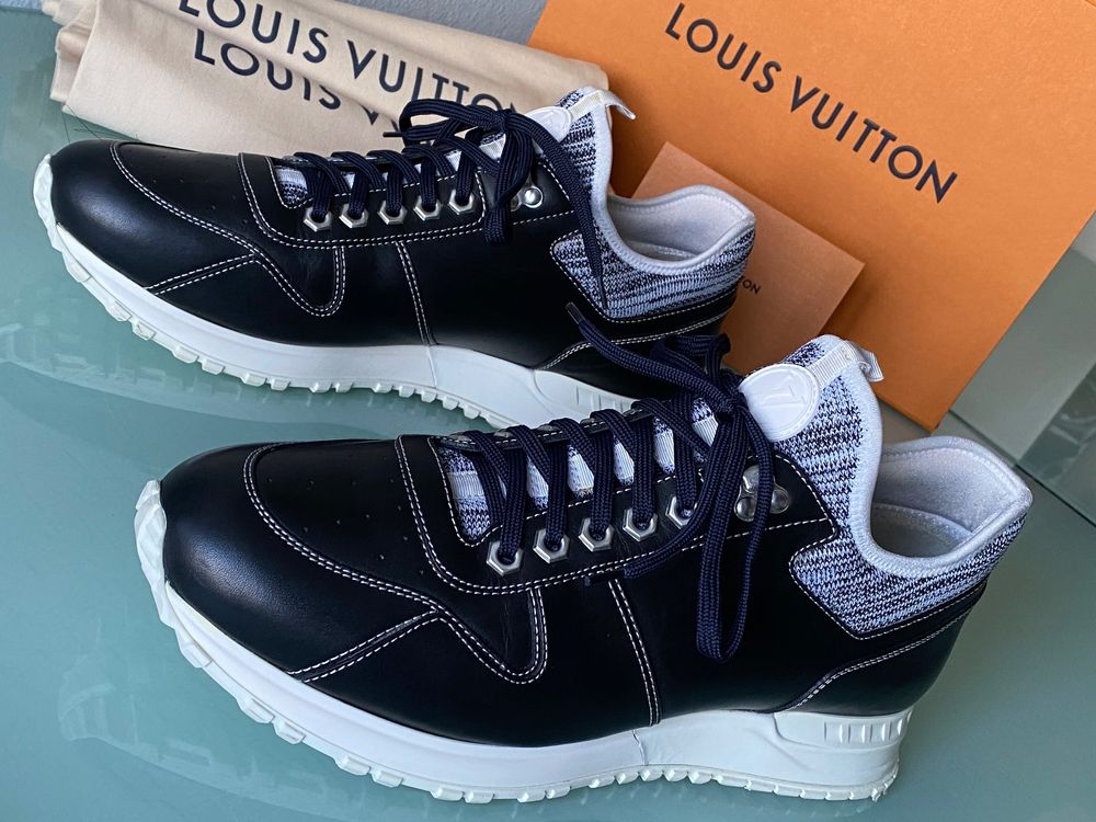 LOUIS VUITTON Run Away Pelz Shearling Leder Sneakers 43 NEUE | Kaufen ...