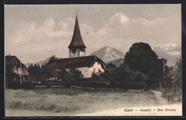 AK Aeschi, Kirche mit Bergen