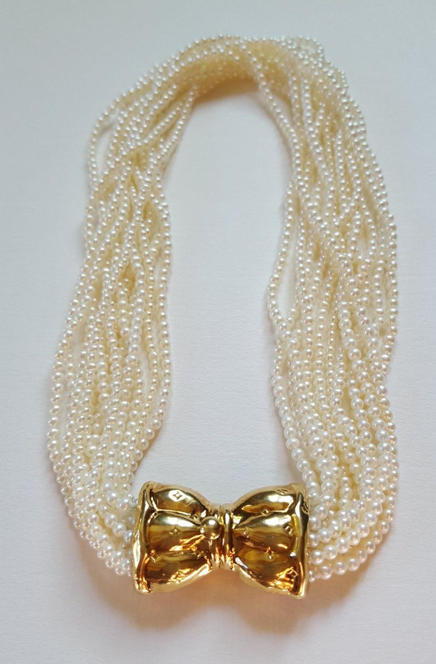 Catenine: Perlen Collier Mit 750 Gold Verschluss – Usato da Wald ZH venduto da Aniade 6