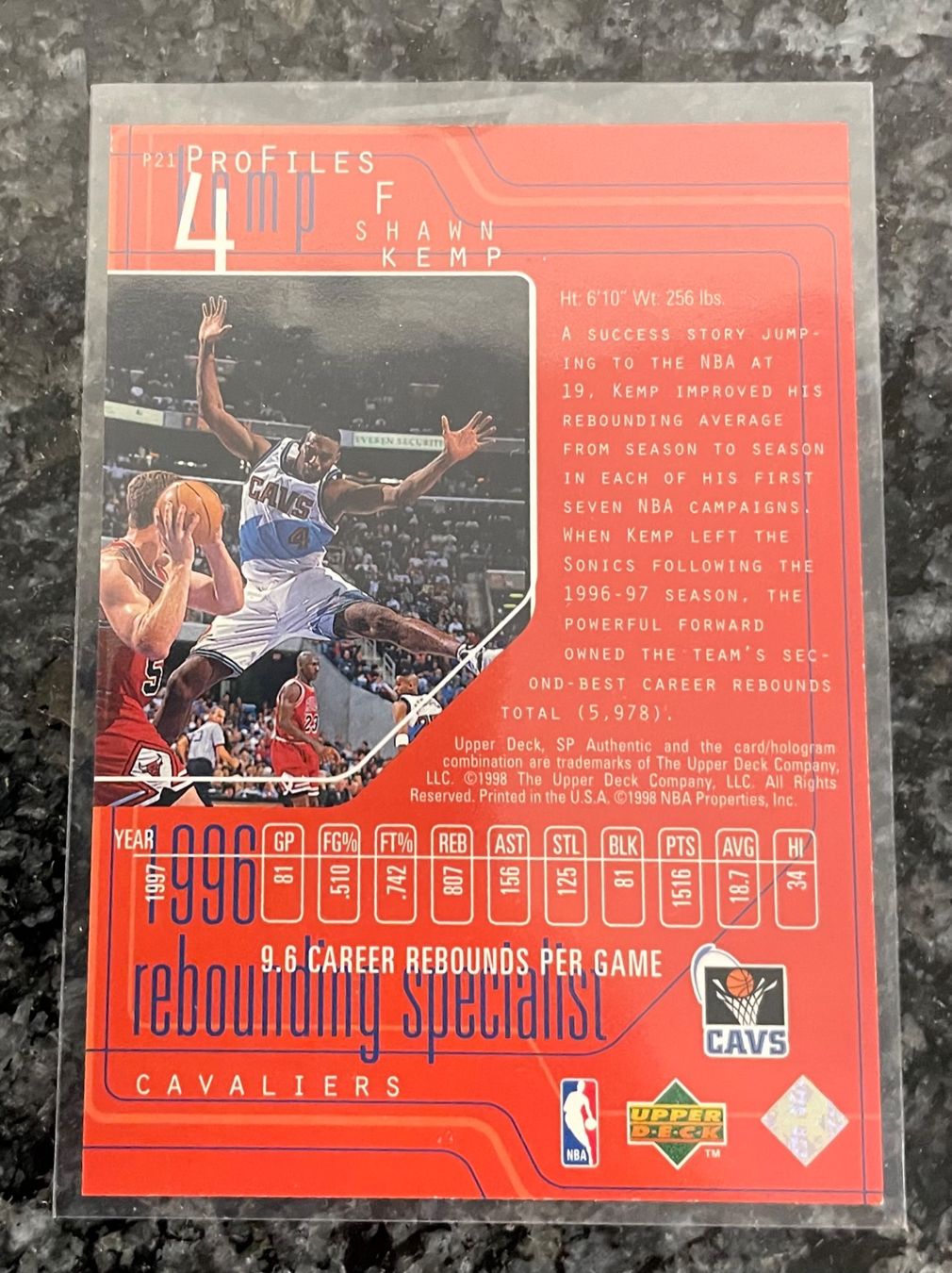 Nba Cartes à collectionner: NBA Shawn Kemp SP Authentic Profiles Card – Neuf (Voir description) à Muttenz par joba23 1