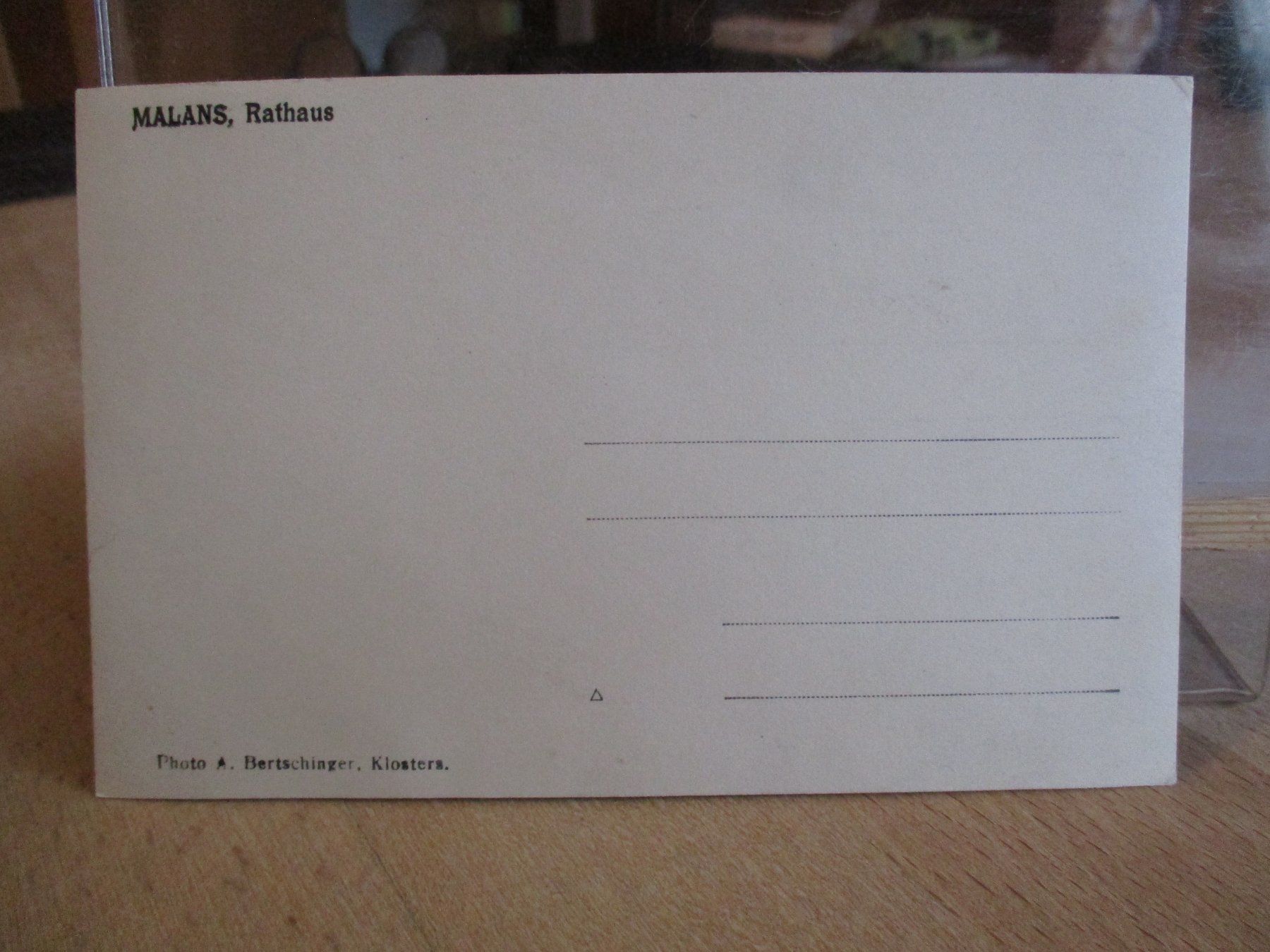 Ansichtskarten: Malans Rathaus Postkarte   1 – Gebraucht aus Felsberg von sanwill 1