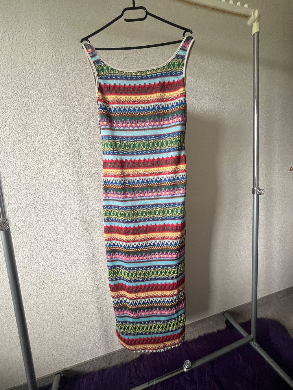 Robes: Maxikleid gestrickt bunt Grösse L neu – Neuf (Voir description) à Giswil par Mauritius9026 1