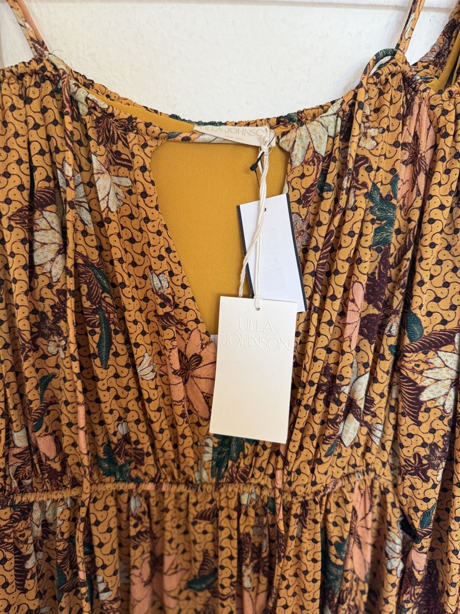 Ulla Johnson Vestiti: Ulla Johnson cold-shoulder printed stretch-jersey midi dress – Nuovo e nell'imballaggio originale da Versoix venduto da pen_6hgs 2