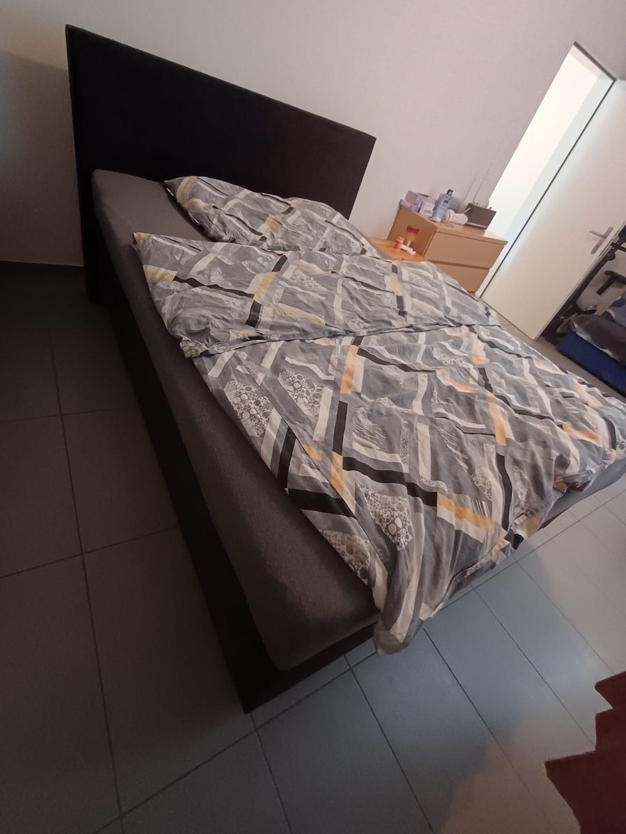 Letti: Boxspringbett, 140x200cm, Stoff schwarz – Usato da Vorderthal venduto da Naja710 1