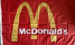 Fahne McDonalds Fast Food Big Mac Nuggets Cheesburger Bacon