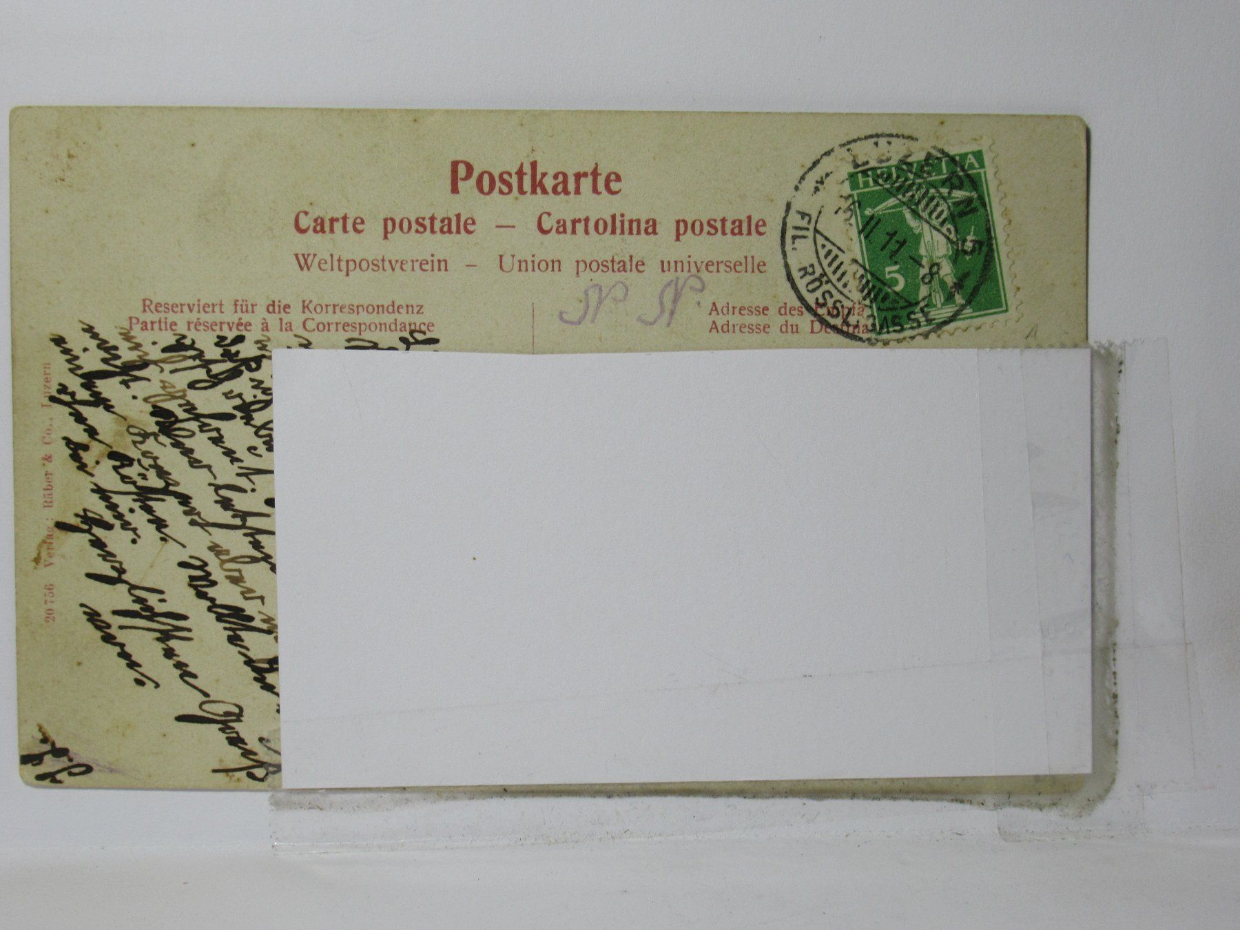 Cartoline postali: Brunnen und die Alpen 1911 – Usato da Grenchen venduto da Bluemchen1900 1