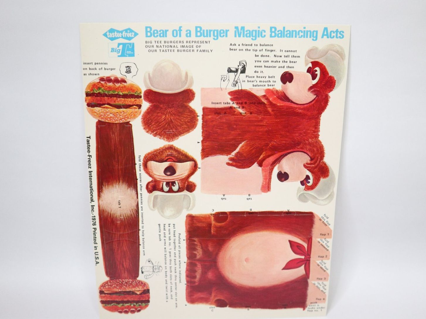 Bastelsets: 1978 Bastelbogen Bär – Neu (gemäss Beschreibung) aus Eschenbach SG von Astalavista 1