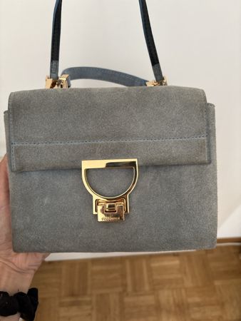 Coccinelle Handtasche Leder hellblau guter Zustand