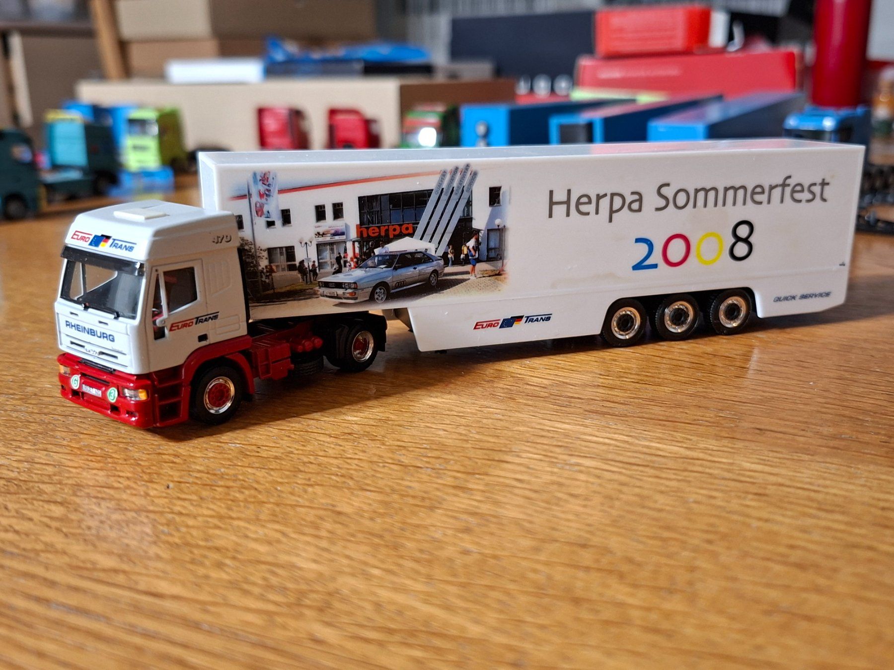 Herpa Kit di modellismo & Modellini statici: IVECO 1:87 Herpa "Eurotrans" – Usato da Vordemwald venduto da TGV9497