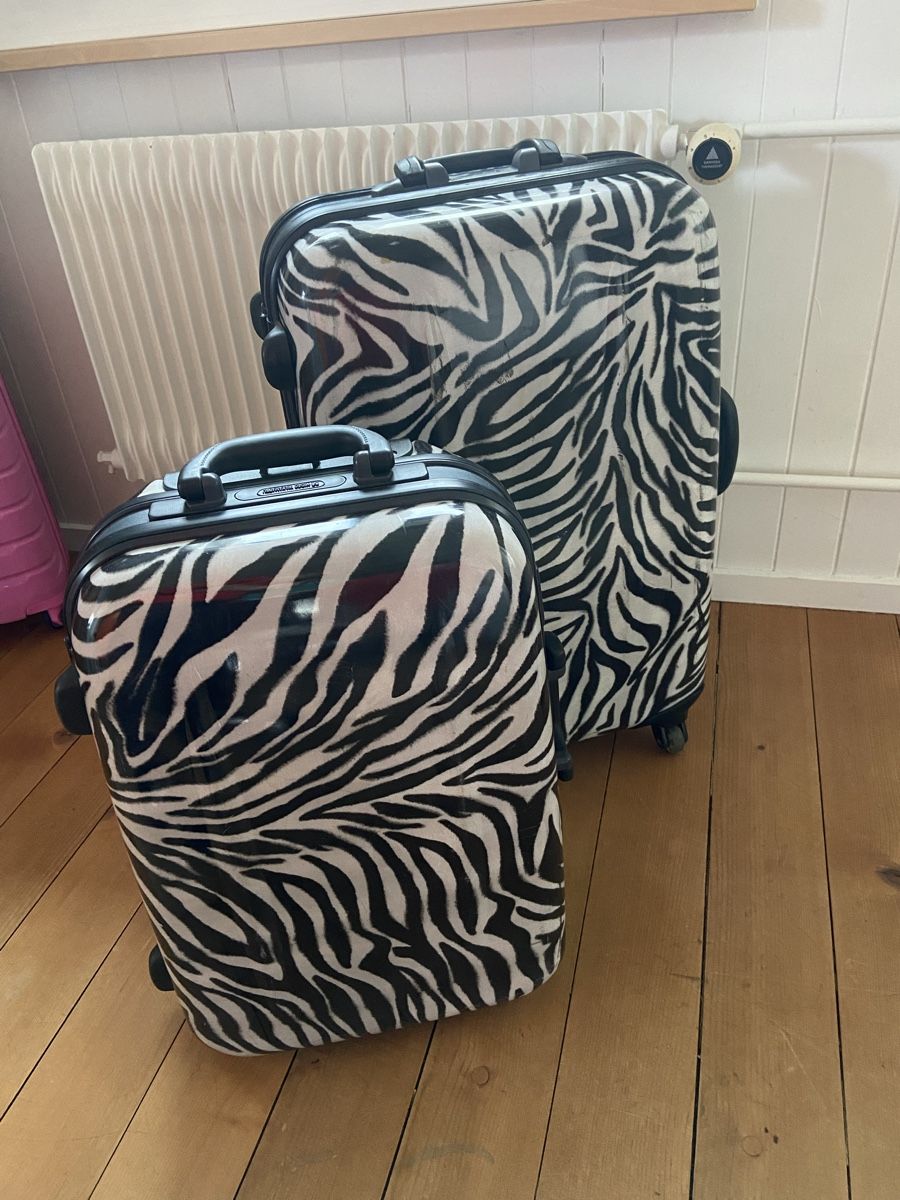 Valises de voyage: Koffer/Trolley Zebraoptik – D'occasion à Lüscherz par channad