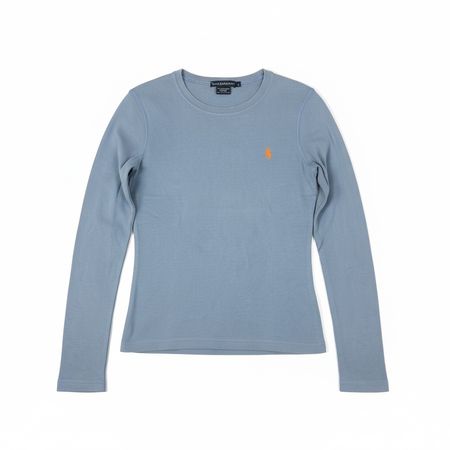 T-shirt manches longues Ralph Lauren bleu ciel - M 