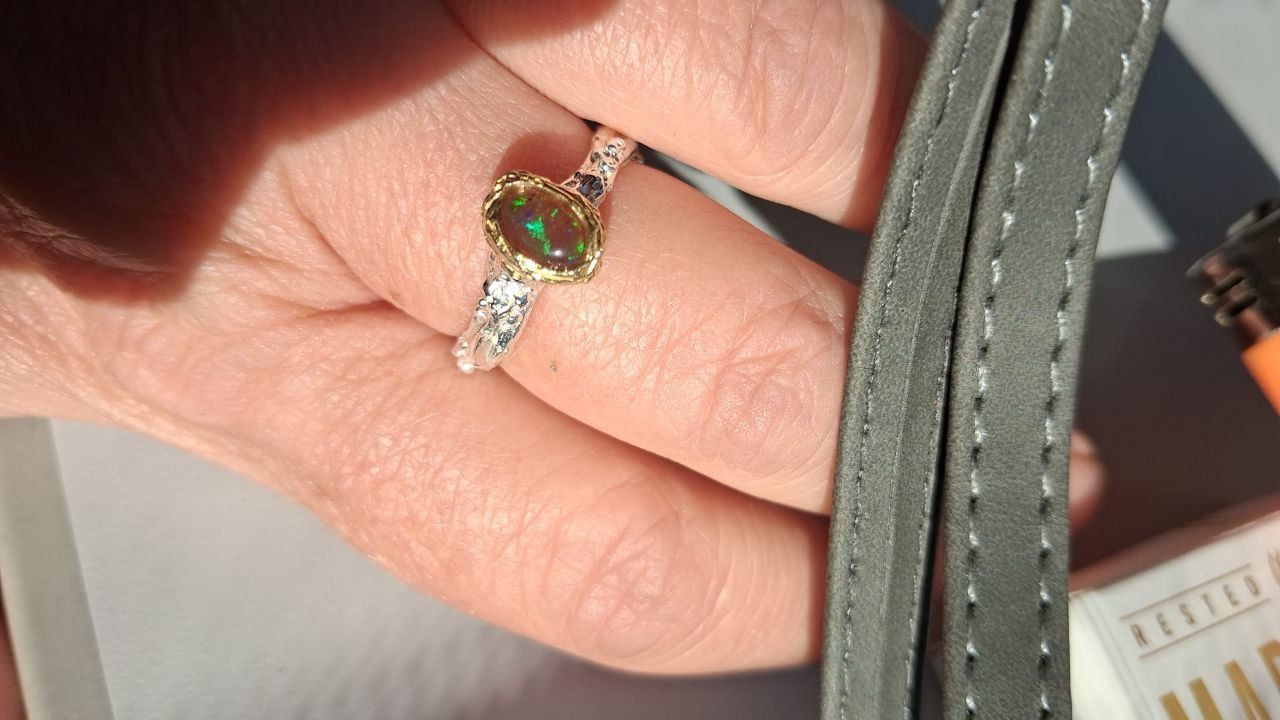 Ringe: Ring Silber mit Opal – Gebraucht aus Thun von gabiname